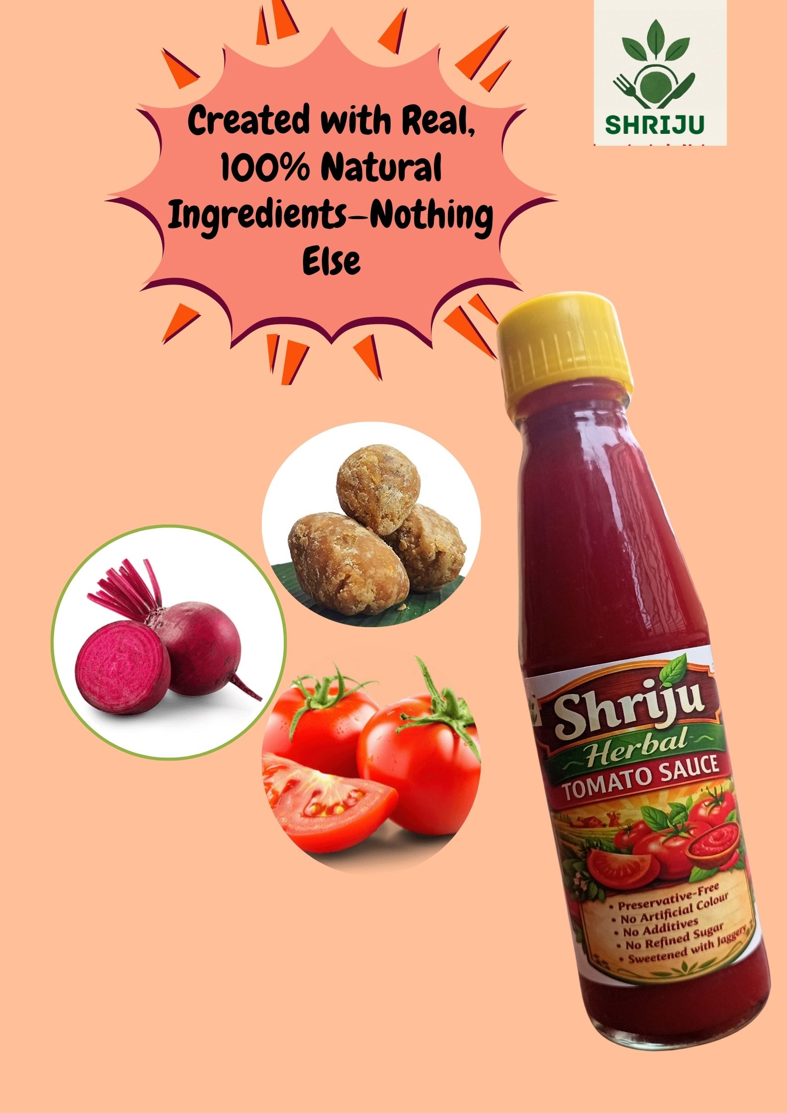Shriju Herbal Tomato Sauce - sauce ingredients.jpg